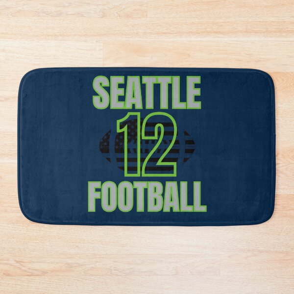 Item preview, Seattle American Football Fan 12 Blue Green Gray designed and sold by Jungleful33.