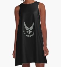 Air Force Camo Logo A-Line Dress