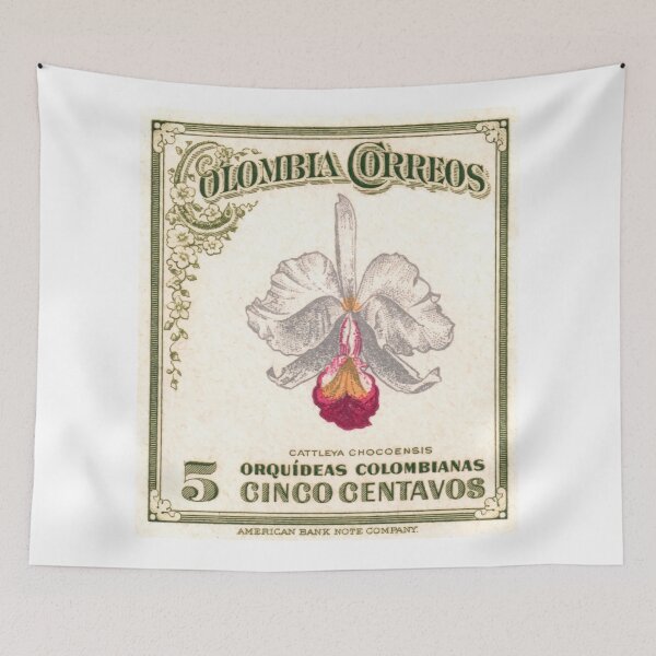 Item preview, 1947 Colombia Cattleya Chocoensisi Orchid Stamp designed and sold by retrographics.