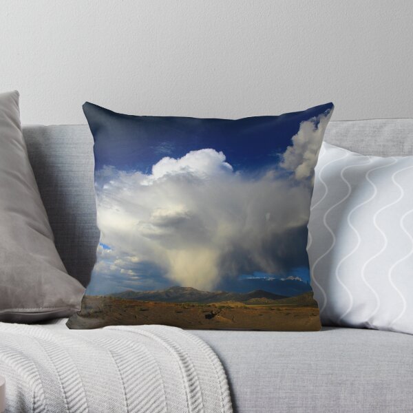 Thunderhead over Becky Peak - Nevada Throw Pillow