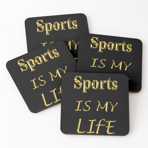 Item preview, Sports is my life gold letters designed and sold by Astralia.