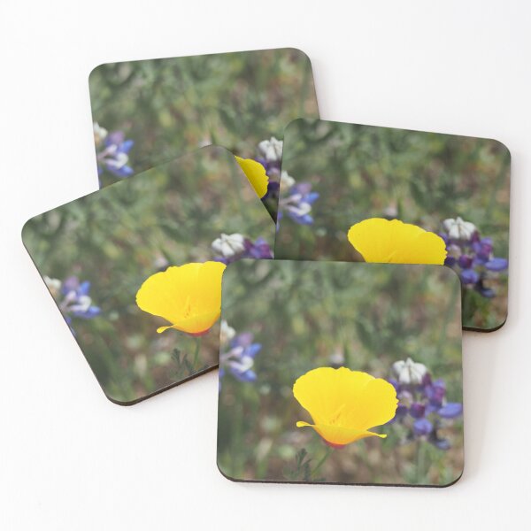 Item preview, California Poppy and Sky Lupine designed and sold by happynaturalist.