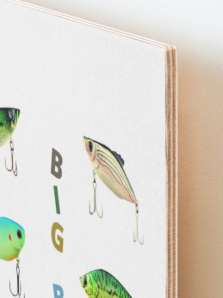 Bass Lures Sticker Pack Fishing Lake Pond Angler Treble Hooks Art Board  Print for Sale by CBCreations73