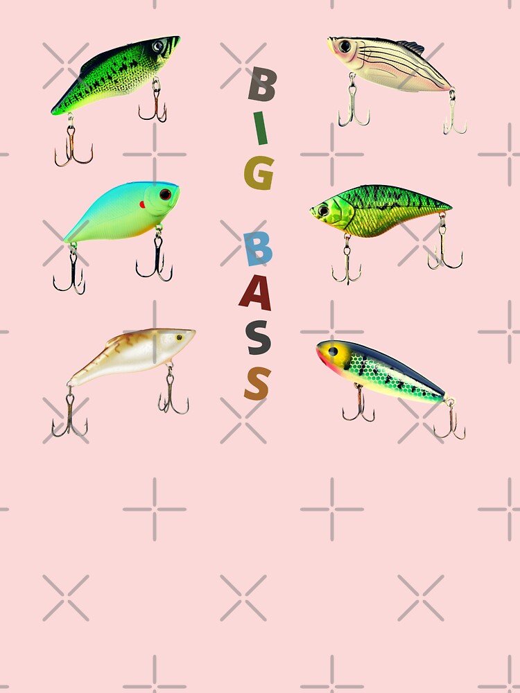 Bass Lures Sticker Pack Fishing Lake Pond Angler Treble Hooks Art Board  Print for Sale by CBCreations73