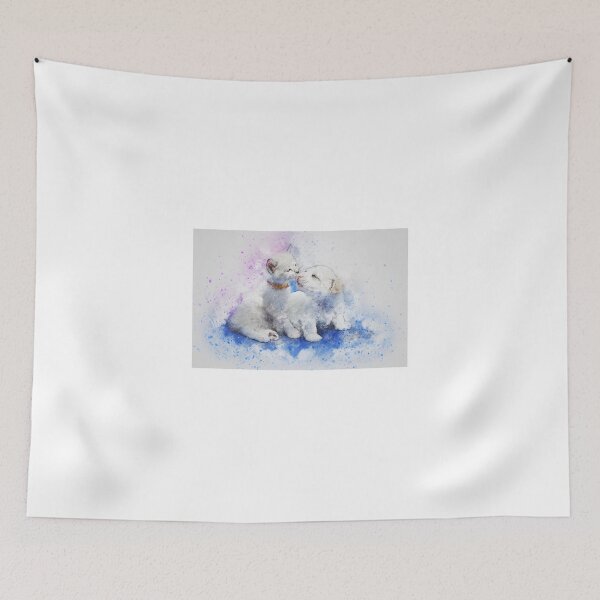 Item preview, A Cute Cat & A Cute Dog Love Each Other designed and sold by AidenChen.