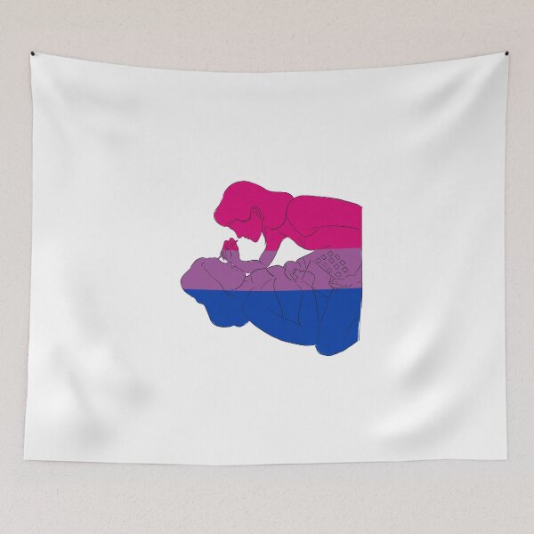 Item preview, Girls Doing Makeup // bisexual flag designed and sold by mjalred.