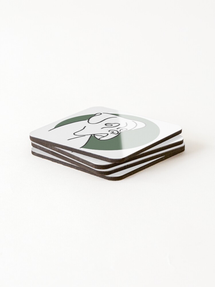 Thumbnail 4 of 5, Coasters (Set of 4), Boxer designed and sold by Deepsea-Sticker.