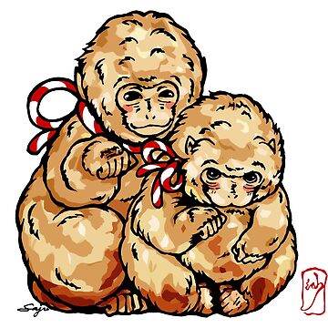 Artwork thumbnail, Welcome Monkey - Monkey see, Monkey do. Love and good luck by SajuArtZen
