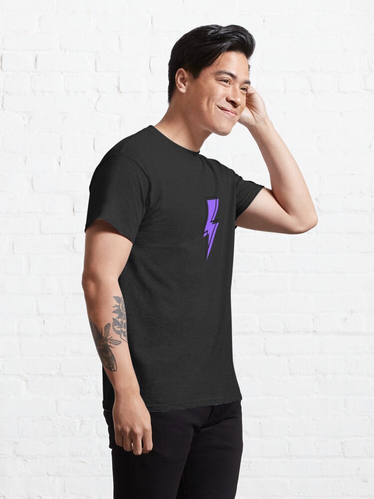 Disover Purple Lightining Bolt Symbol Classic T-Shirt