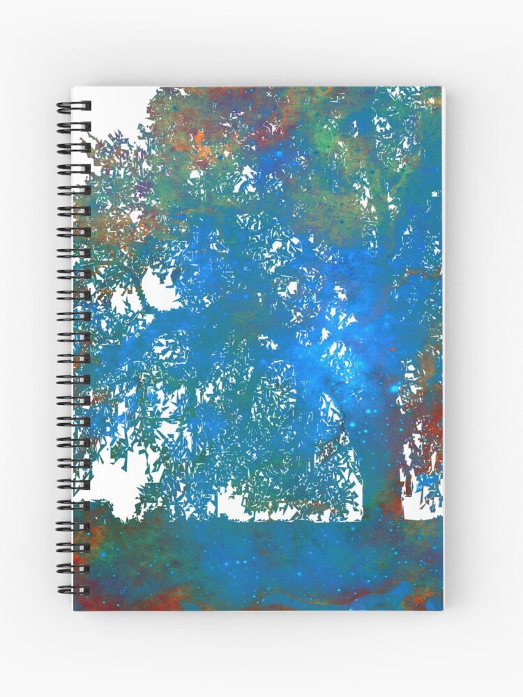 Blue tree notebook