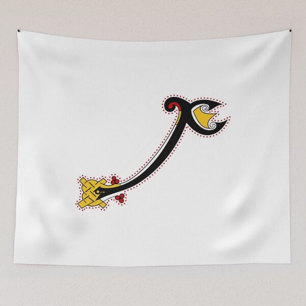 Item preview, Kells Letter X (Color) designed and sold by CatholicSaints.