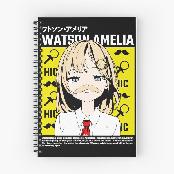 Item preview, Hololive EN Amelia Watson Smug Mustache  designed and sold by UDTee.