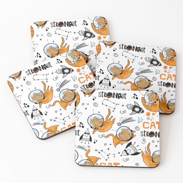 Item preview, Cute Space Kitty Pattern, Cute Space Kitten Pattern, Kitty Pattern, Kitten Pattern designed and sold by graphic-genie.