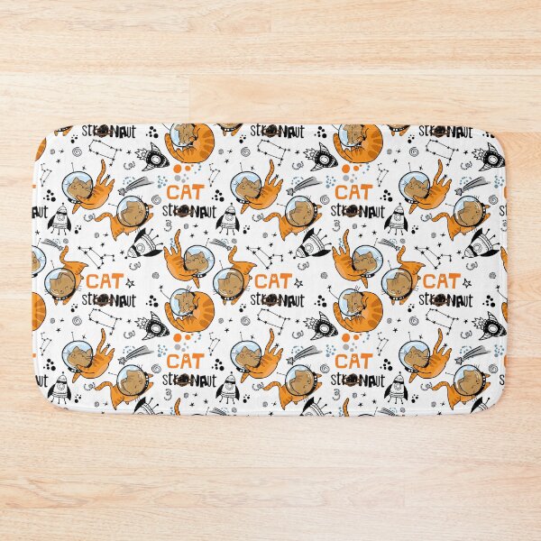 Item preview, Cute Space Kitty Pattern, Cute Space Kitten Pattern, Kitty Pattern, Kitten Pattern designed and sold by graphic-genie.