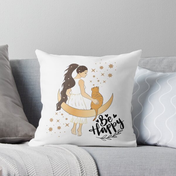 Item preview, Celestial  Girl & Cat  designed and sold by CurlyFayeDesign.