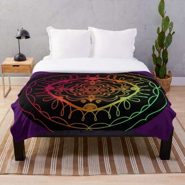 Aperçu de l'œuvre Art Boho Mandala Coloré créée et vendue par Ruby Jackson.
