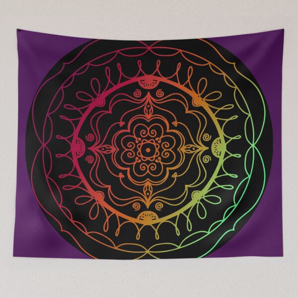 Item preview, Colorful Mandala Boho Art designed and sold by Ruby Jackson.