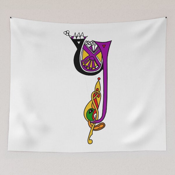 Item preview, Kells Letter Y (Color) designed and sold by CatholicSaints.