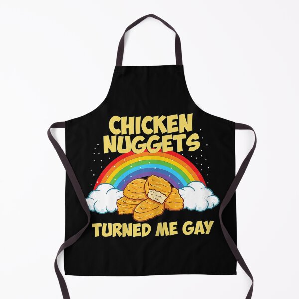Item preview, Chicken Nuggets Turned Me Gay Joke Funny Chicken Nugget designed and sold by EuphemiaShop.