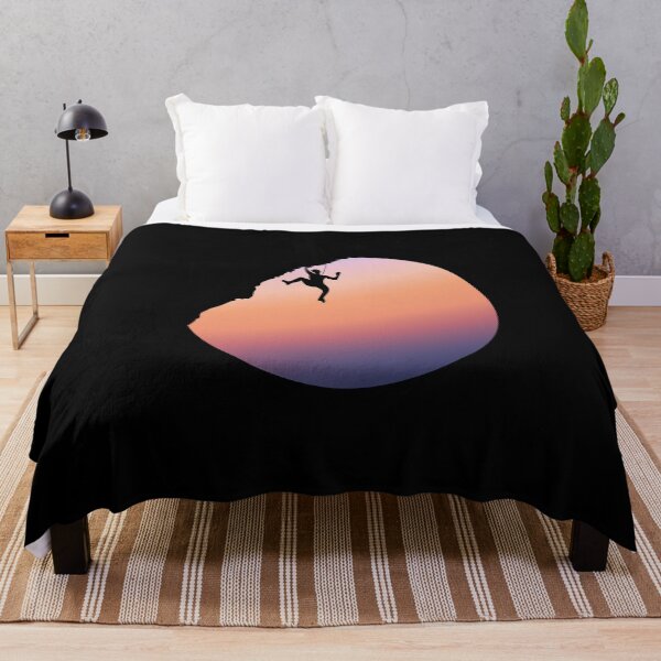 Item preview, Hanging Rock Climber With Sunset. Rock Climbing designed and sold by Boulder Design Co.