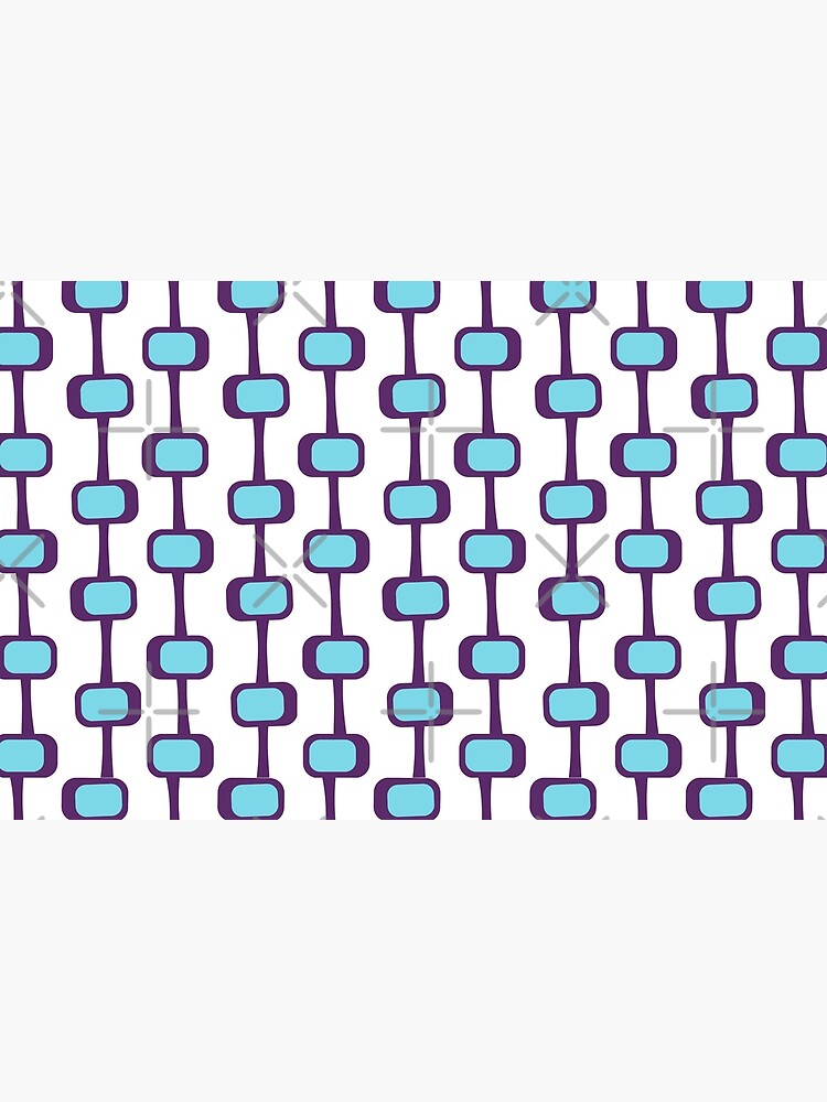 Thumbnail 2 of 2, Laptop Sleeve, Mid Century Modern Purple Pattern designed and sold by CarlaBaremb.