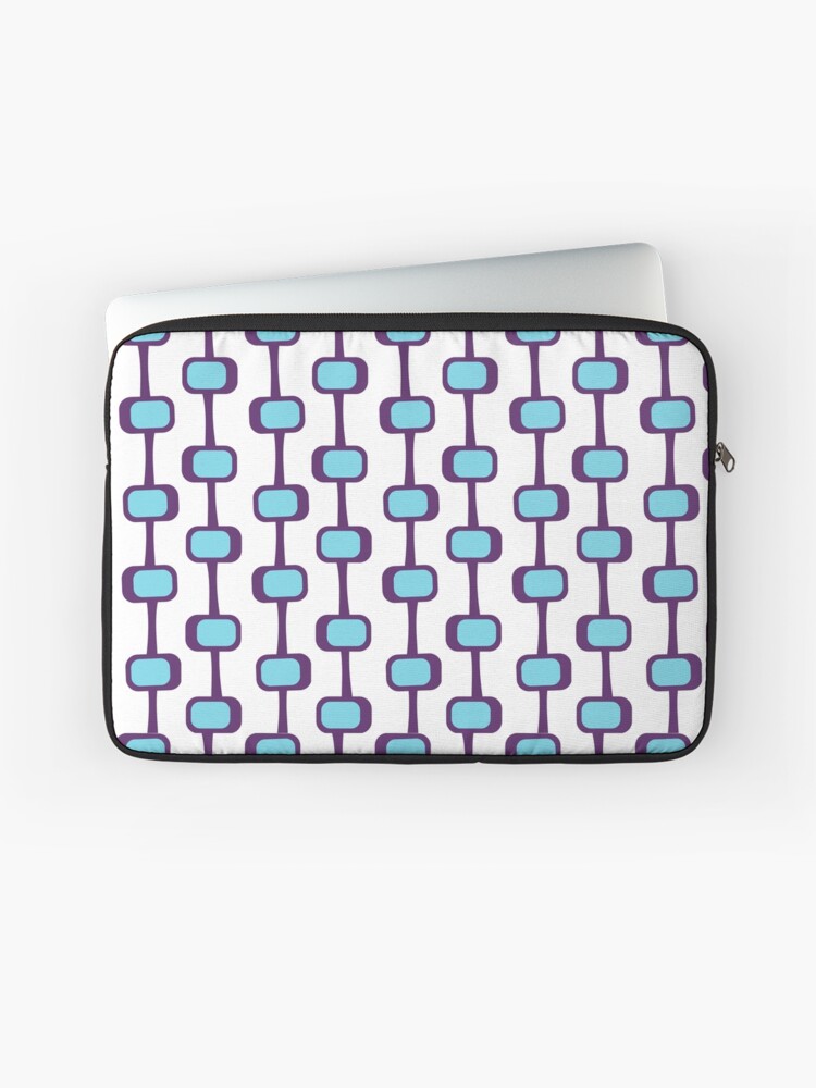 Thumbnail 1 of 2, Laptop Sleeve, Mid Century Modern Purple Pattern designed and sold by CarlaBaremb.