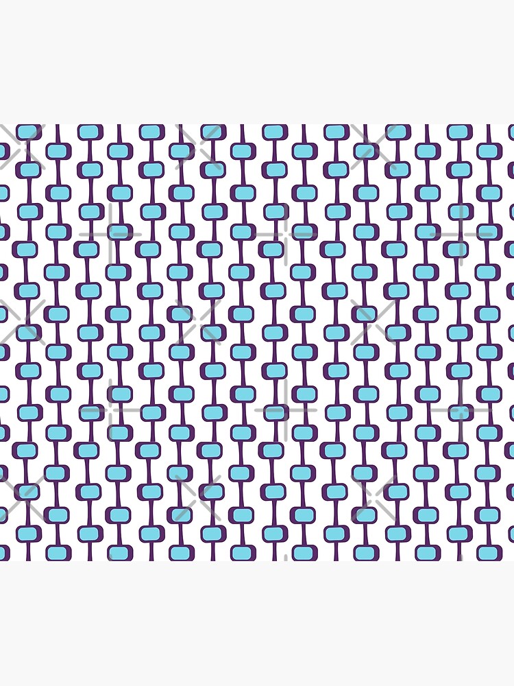 Thumbnail 2 of 2, Duvet Cover, Mid Century Modern Purple Pattern designed and sold by CarlaBaremb.