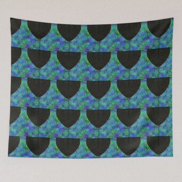 Item preview, Blue and green flowers  designed and sold by LATIGO BAYNE.
