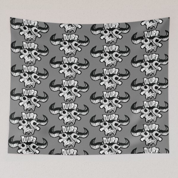 Item preview, DUURR googly eyed buck toothed goofy horned skull designed and sold by Reeks808.