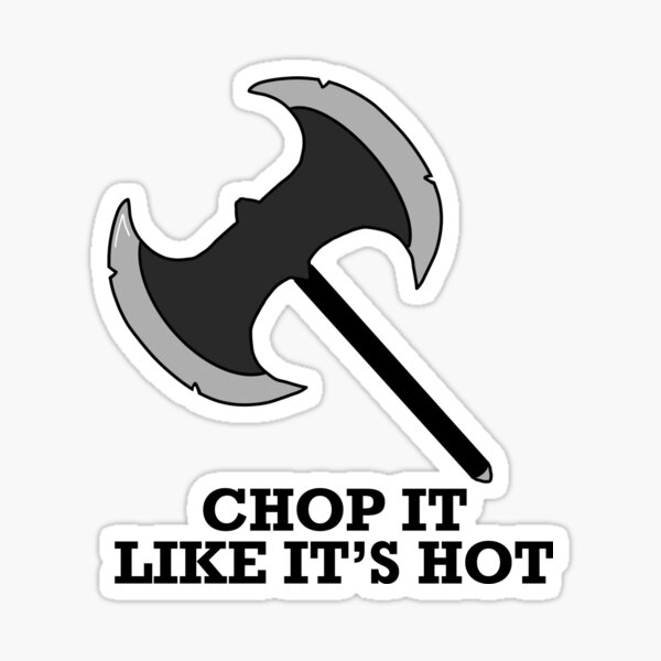 Chop On with Tomahawk Sticker for Sale by HomeoftheBraves