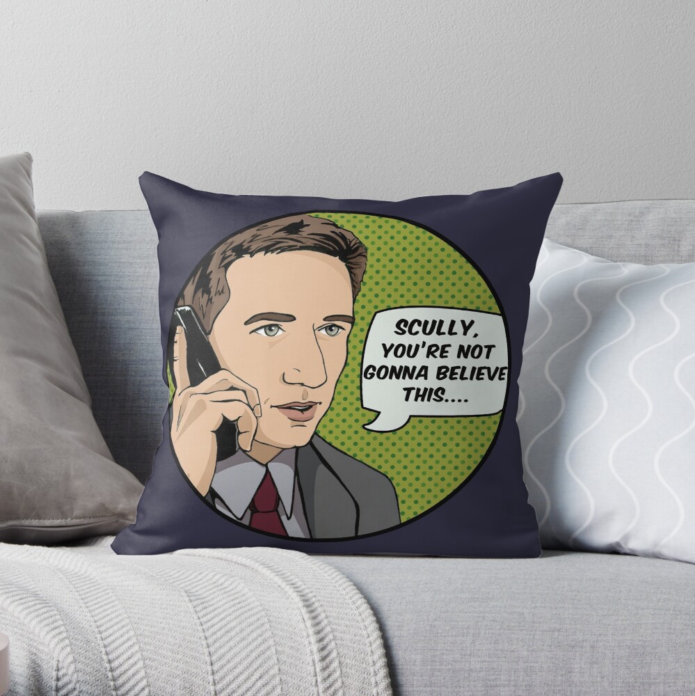 Pop Mulder Throw Pillow