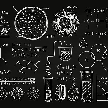 Science Chalkboard Wallpaper Mural