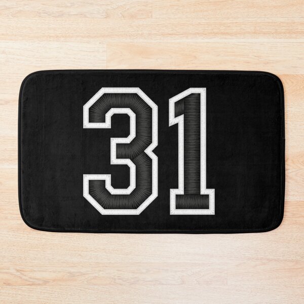 Item preview, 31 Black Jersey Sports Number thirty-one Football 31 designed and sold by elhefe.