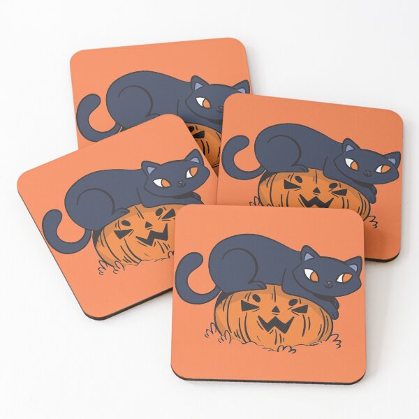 Item preview, Pumpkin Cat // Cute Halloween Drawing designed and sold by SLAG-Creative.