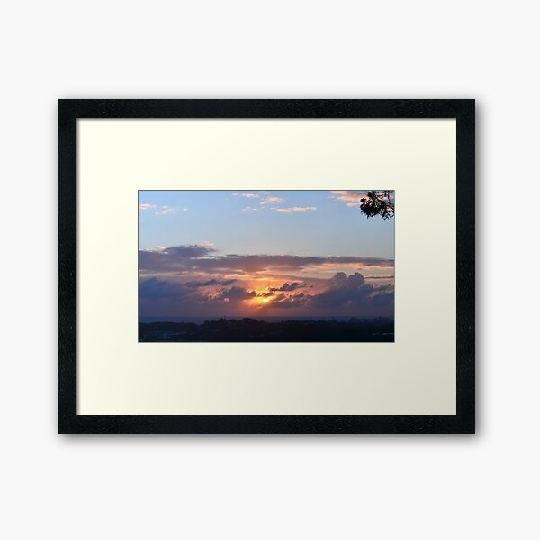 Buderim Sunrise September 9 Framed Art Print
