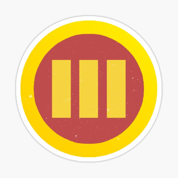 Logic Bobby Tarantino 3 Cover Fan Art Circle Logo Stripes Sticker