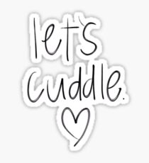 let's cuddle Sticker