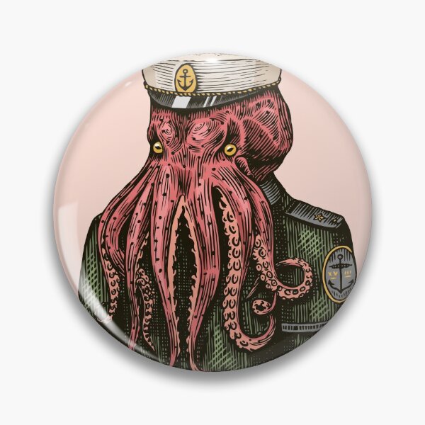 Item preview, Octopus Sailor Sea Captain designed and sold by Peekonet.