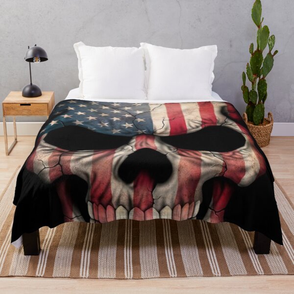 Item preview, American Flag Skull designed and sold by gavinculvar.