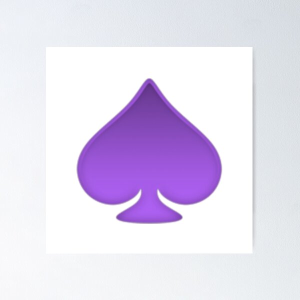 Item preview, Purple spade designed and sold by Signaturestudio.