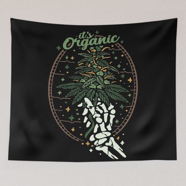 Item preview, Organic Cannabis Leaf Vintage T-shirt Design designed and sold by Peekonet.