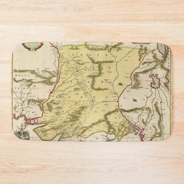 Item preview, Ancient map of India, Pakistan, Afghanistan in 17th designed and sold by ganje.