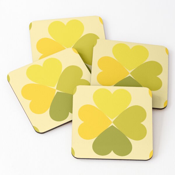 Item preview, yellow heart clover designed and sold by Sohyum.