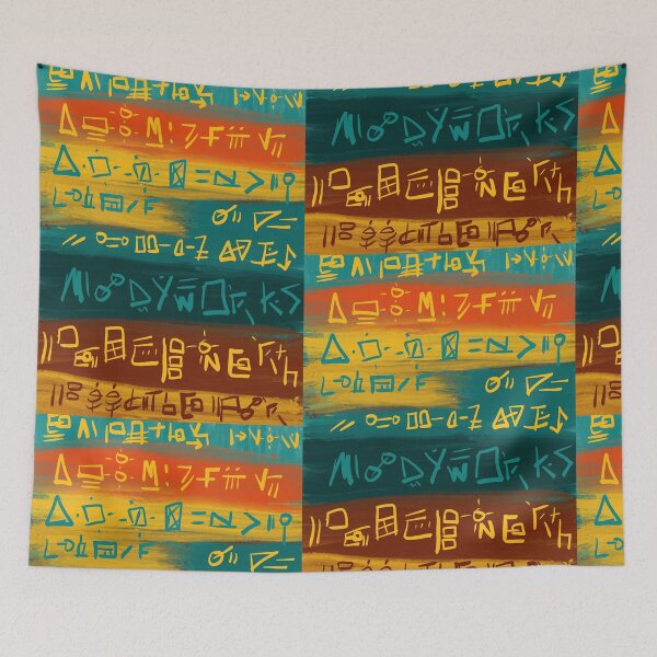 Item preview, Abstract Graffiti Oil Painting  designed and sold by Moodyworks.
