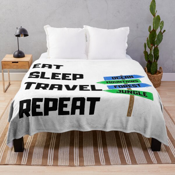 Artikelvorschau, EAT SLEEP TRAVEL REPEAT entworfen und verkauft von OMdesigns93.