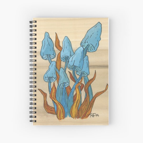 mushroom family Spiral Notebook