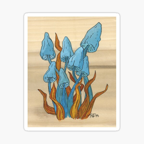 mushroom family Sticker