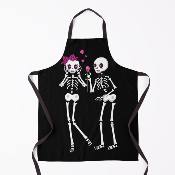 Item preview, Halloween Romance Cute Kawaii Skeleton Courting His Beloved designed and sold by EndlessDoodles.