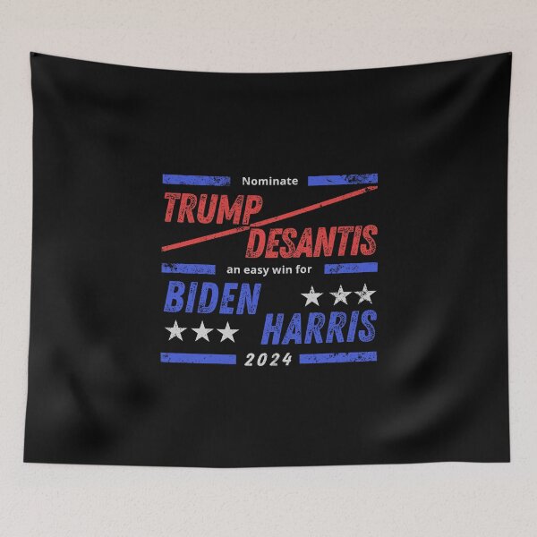 Item preview, Trump DeSantis | Easy win for Biden Harris 2024 designed and sold by StickerPolitics.