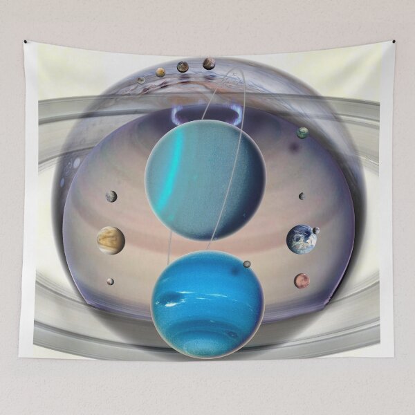 Item preview, The Planets To Scale! designed and sold by Pablo Carlos Budassi.